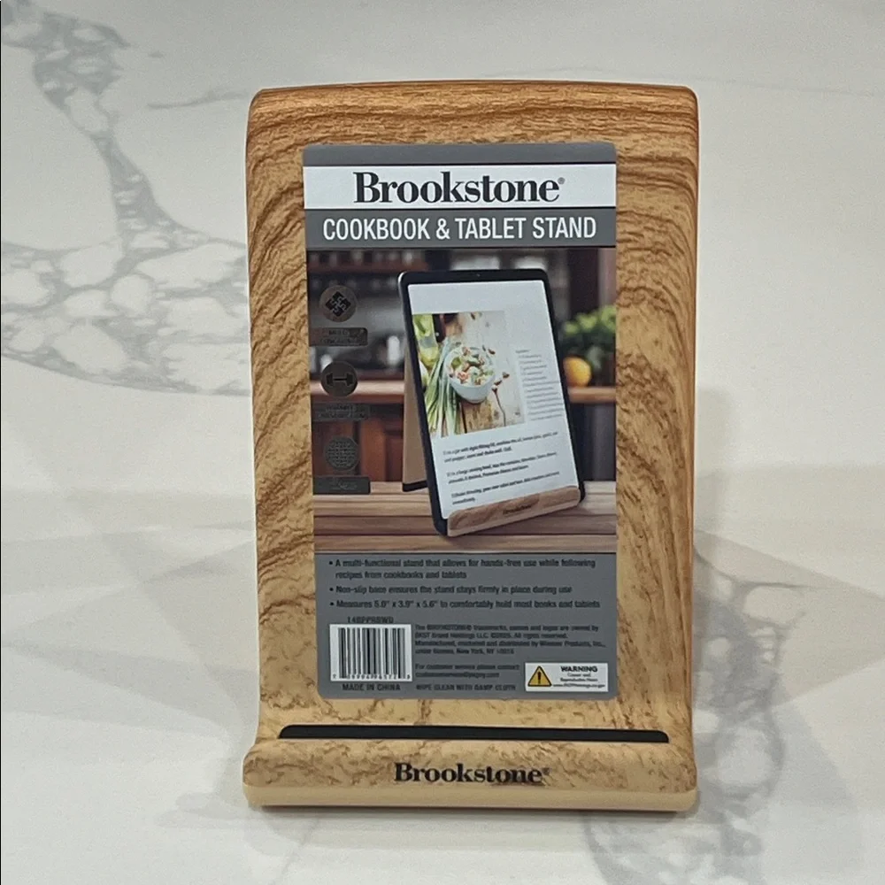 Brookstone COOKBOOK & TABLET PHONE STAND!!